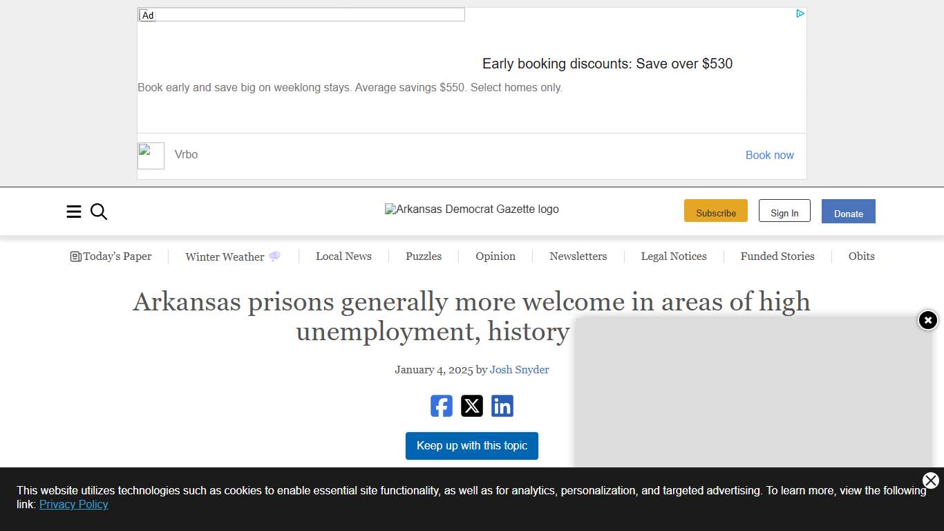 Arkansas prisons generally more welcome in areas of high unemployment, history shows The Arkansas Democrat-Gazette - Arkansas' Best News Source